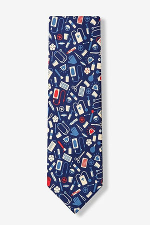Medical Supplies Tie - Blue | img_1 | Foxx Life Sciences Global | shopfls.com