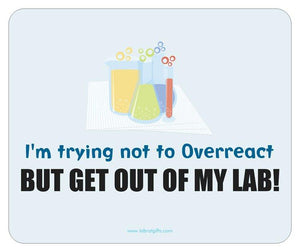 "Trying Not to Overreact" - Mouse Pad | img_1 | Foxx Life Sciences Global | shopfls.com