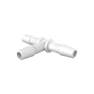 1/4" Equal T Connector, Natural Kynar Polyvinylidene Fluoride (PVDF) - 100 | img_1 | Foxx Life Sciences Global | shopfls.com