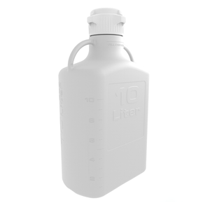EZBio® 10L (2.5 GAL) Polypropylene (PP) Carboy with VersaCap® 83B, Double Bagged, Gamma Sterilized