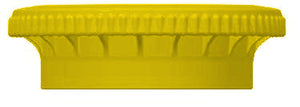 45mm SECUREgrasp® cap, Yellow, Polypropylene (PP) | img_1 | Foxx Life Sciences Global | shopfls.com