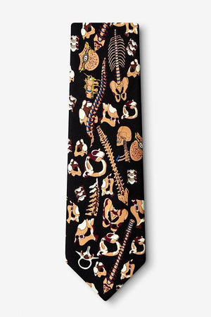 Spinal Bones Silk Tie | img_1 | Foxx Life Sciences Global | shopfls.com