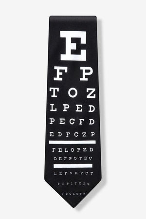 Snellen Eye Chart Tie | img_1 | Foxx Life Sciences Global | shopfls.com