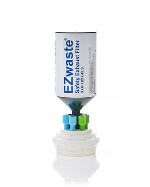 EZwaste® HPLC VersaCap® GL45 Cap Assy W/ Exhaust Filter, 4 X Ports OD Tube-3.2 (1/8") & 1.6 (1/16"), 2 X Ports OD Tube 6.4 (1/4"), 1/EA | img_1 | Foxx Life Sciences Global | shopfls.com