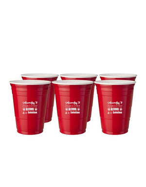 "According To Chemistry Alcohol Is A Solution" - Red Stadium Cup 6 Pack | img_1 | Foxx Life Sciences Global | shopfls.com