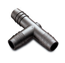 3/8" Hose Barb T Connector Fitting Pack (10/pk) - Polyethylene Tubing Splitter for Laboratory Use | img_1 | Foxx Life Sciences Global | shopfls.com