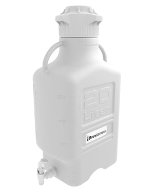Brewtainers High Density Poly Ethylene (HDPE) 20L (7 Gal Max) Homebrew Yeast Spigoted Despensing Container with leakproof  Tight Sealed 120mm Cap | img_1 | Foxx Life Sciences Global | shopfls.com
